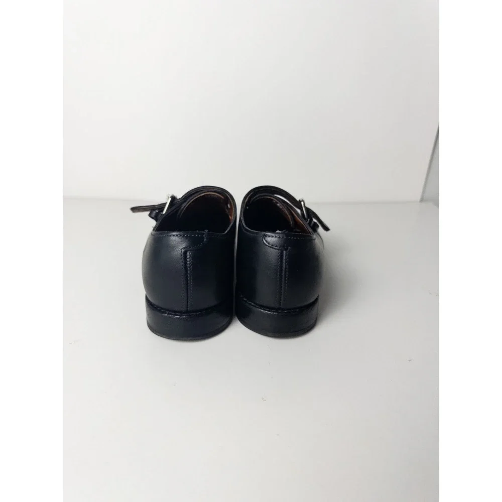Allen Edmonds Warwick Shoes Mens‎ US 9.5 Black Monk Strap Dress Leather
